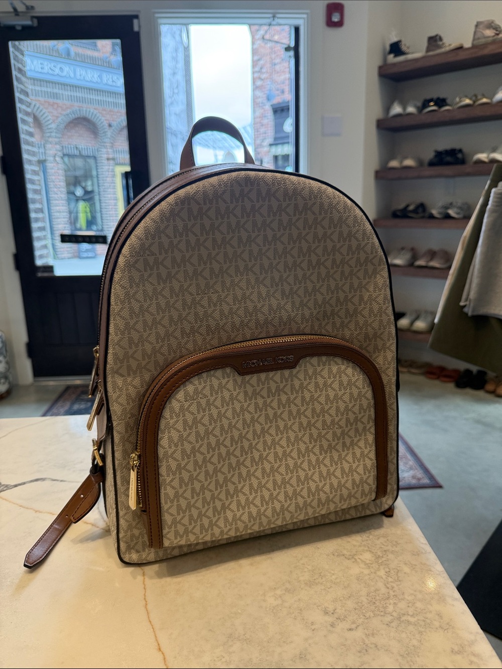 Monogram Michael Kors backpack